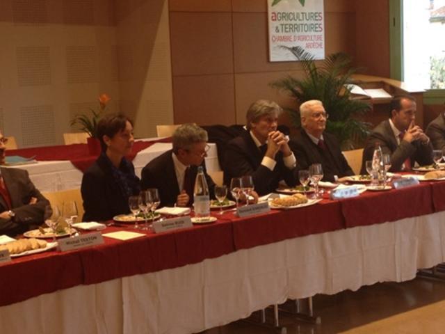 Déjeuner de travail à la Chambre d'agriculture avec Stéphane LE FOLL