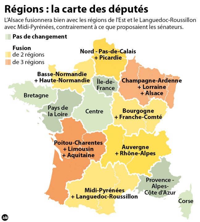 Carte régions